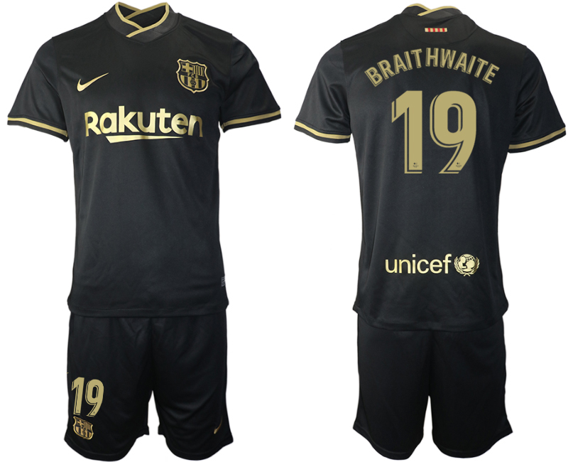 Men 2020-2021 club Barcelona away #19 black Soccer Jerseys->barcelona jersey->Soccer Club Jersey